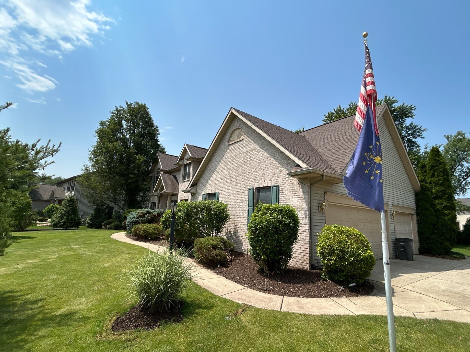 New shingle roof in Granger, Indiana