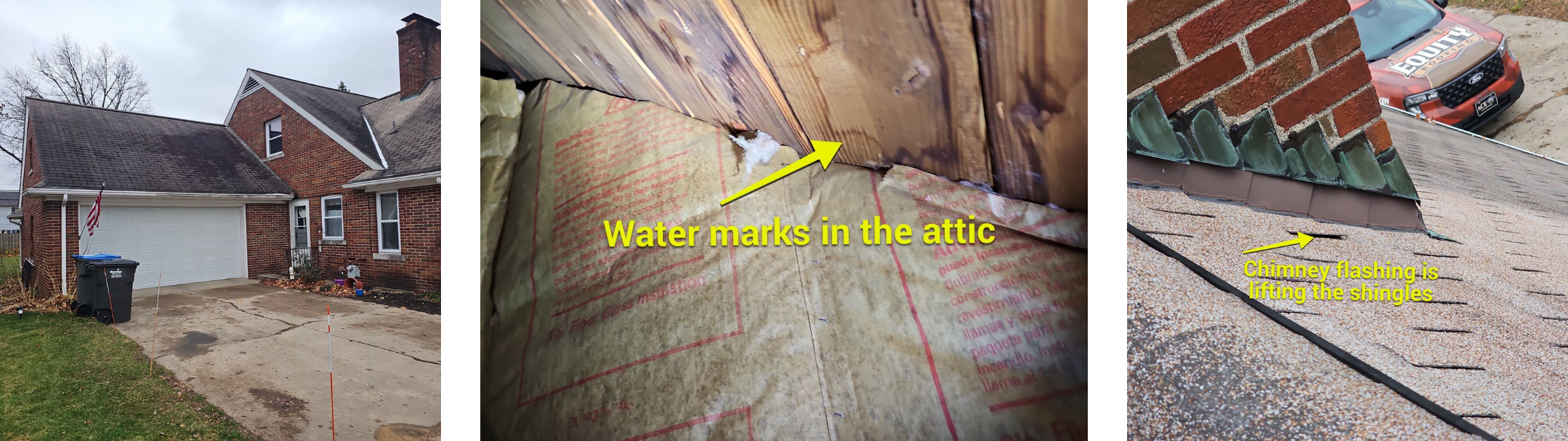 old shingle roof in Elkhart, Indiana