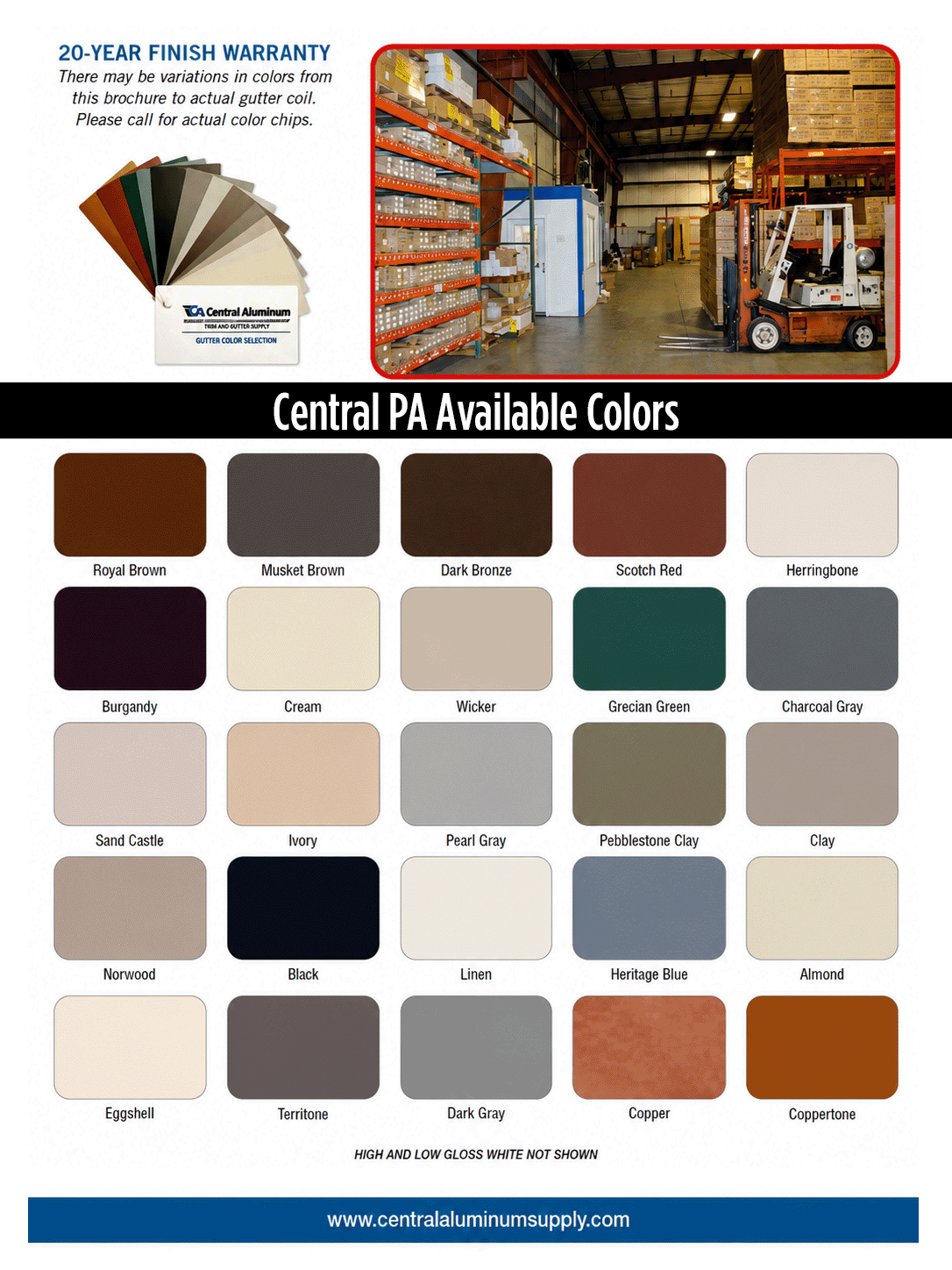 COLOR CHART Central PA-3