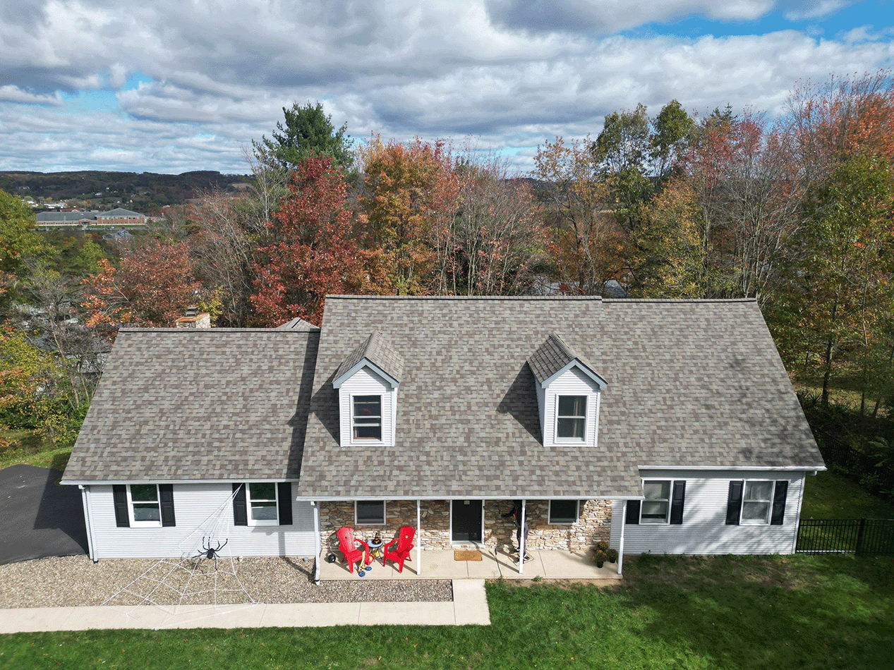 Danville PA residential roof replacement using Owens Corning shingles in Sierra Gray