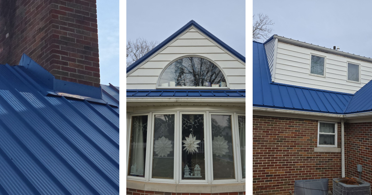 New metal roof in Elkhart, Idiana