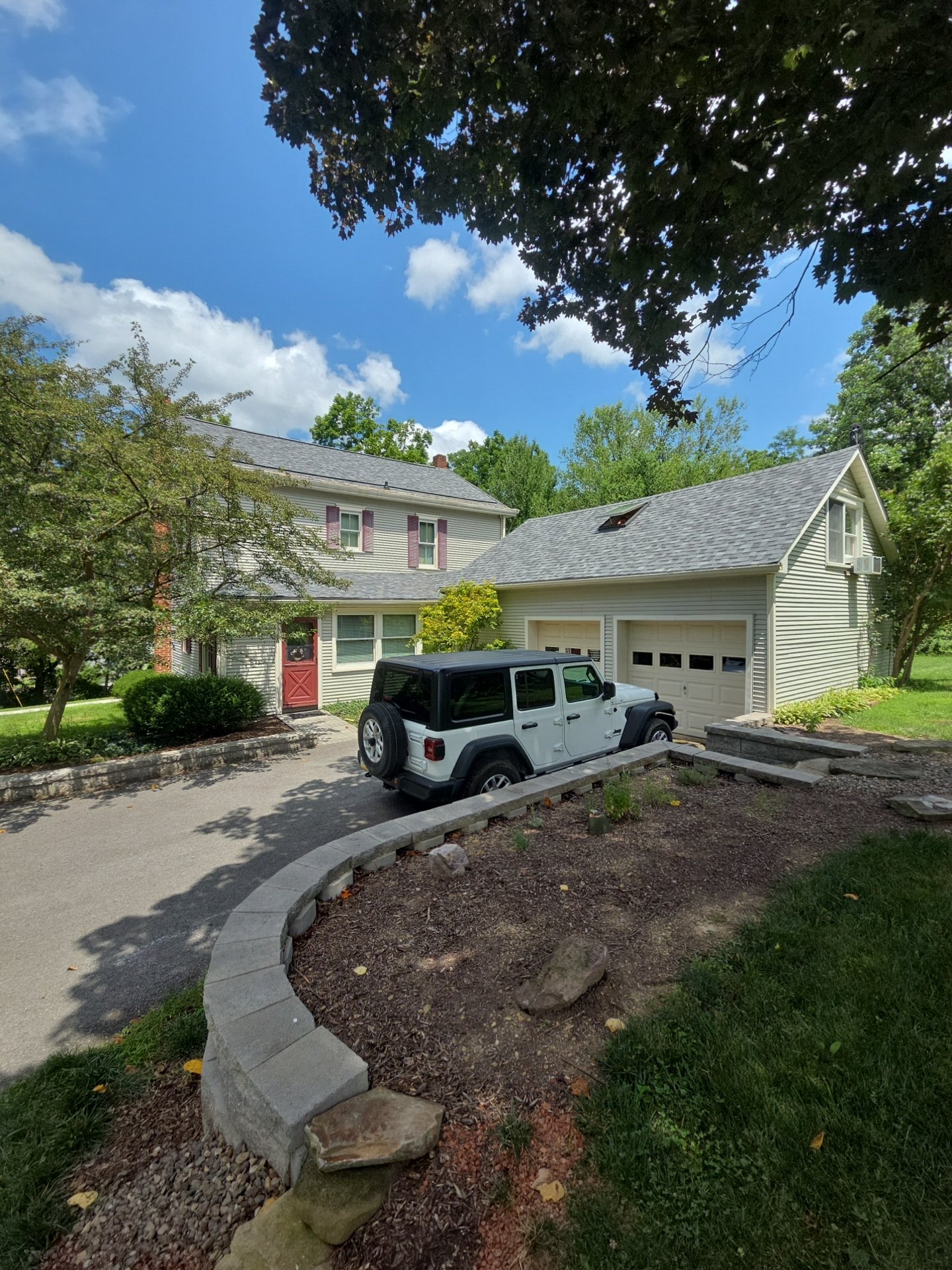 Lewsiburg PA shingle roof replacement with skylight installation by Equity Roofing