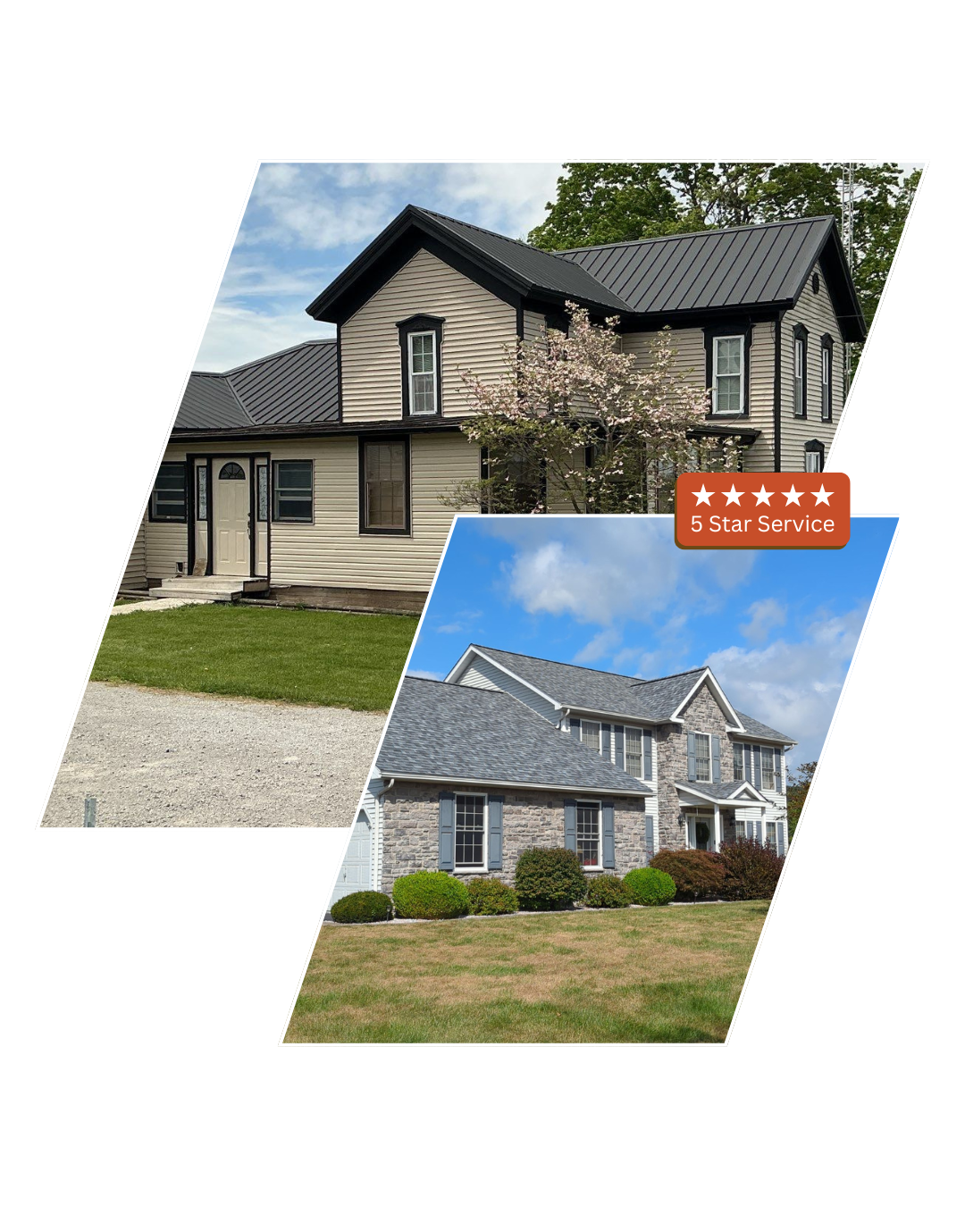 Metal and shingle roof services for Central PA and Michiana