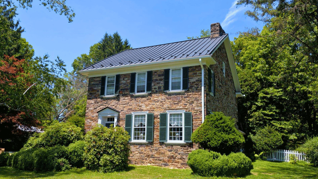 Historic Standing Seam Replacement on a 1792 Stone House