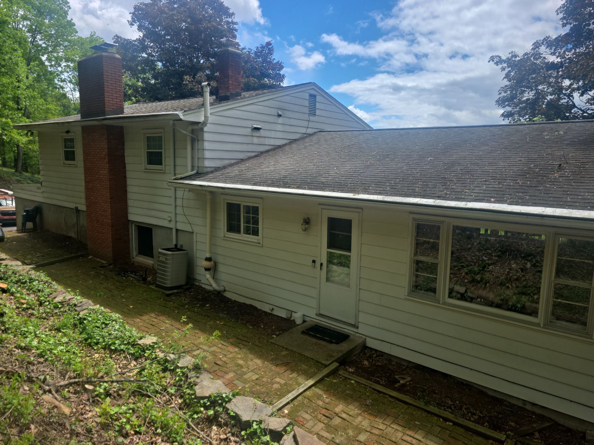 Old shingle roof in Williamsport PA