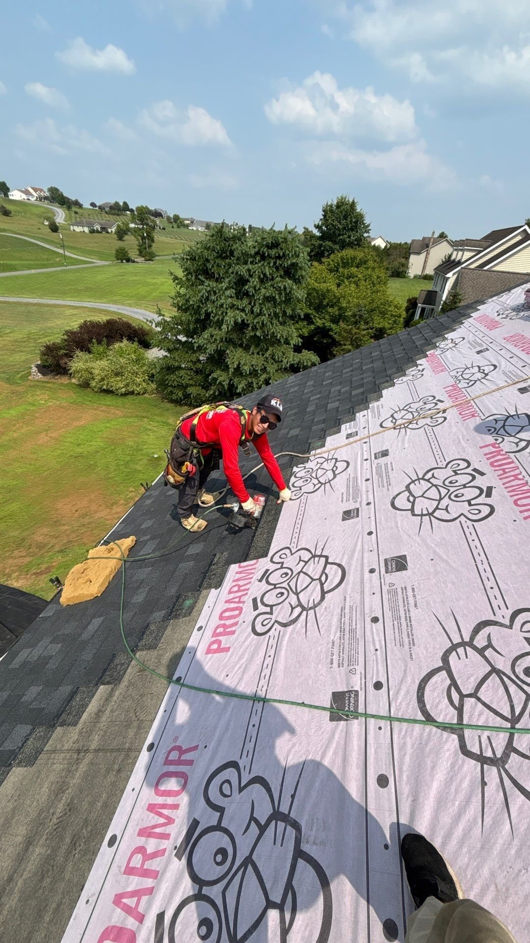 Roof replacement in New Columbia PA with Owens Corning shingles