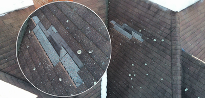 Wind Damage Shingle Replacement