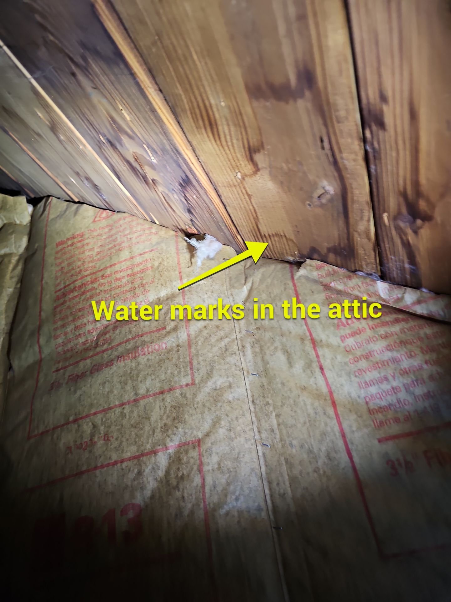 Mark marks in the attic