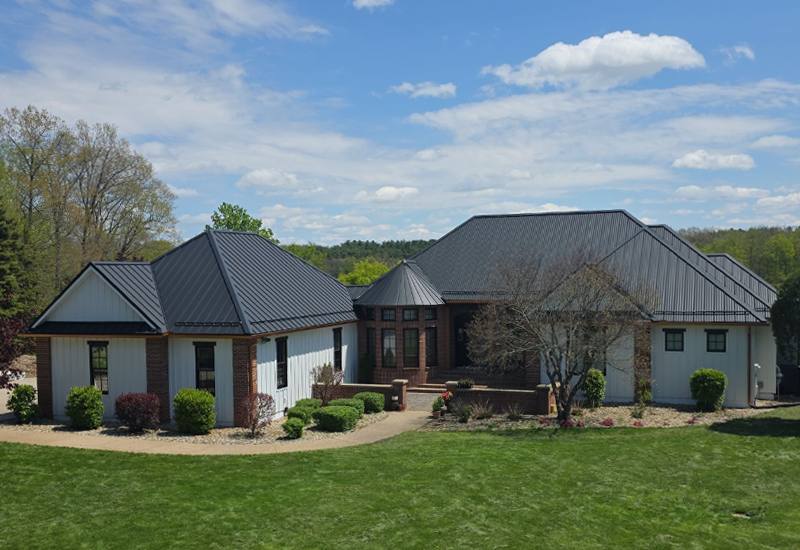 large complex roof for standing seam cost-1