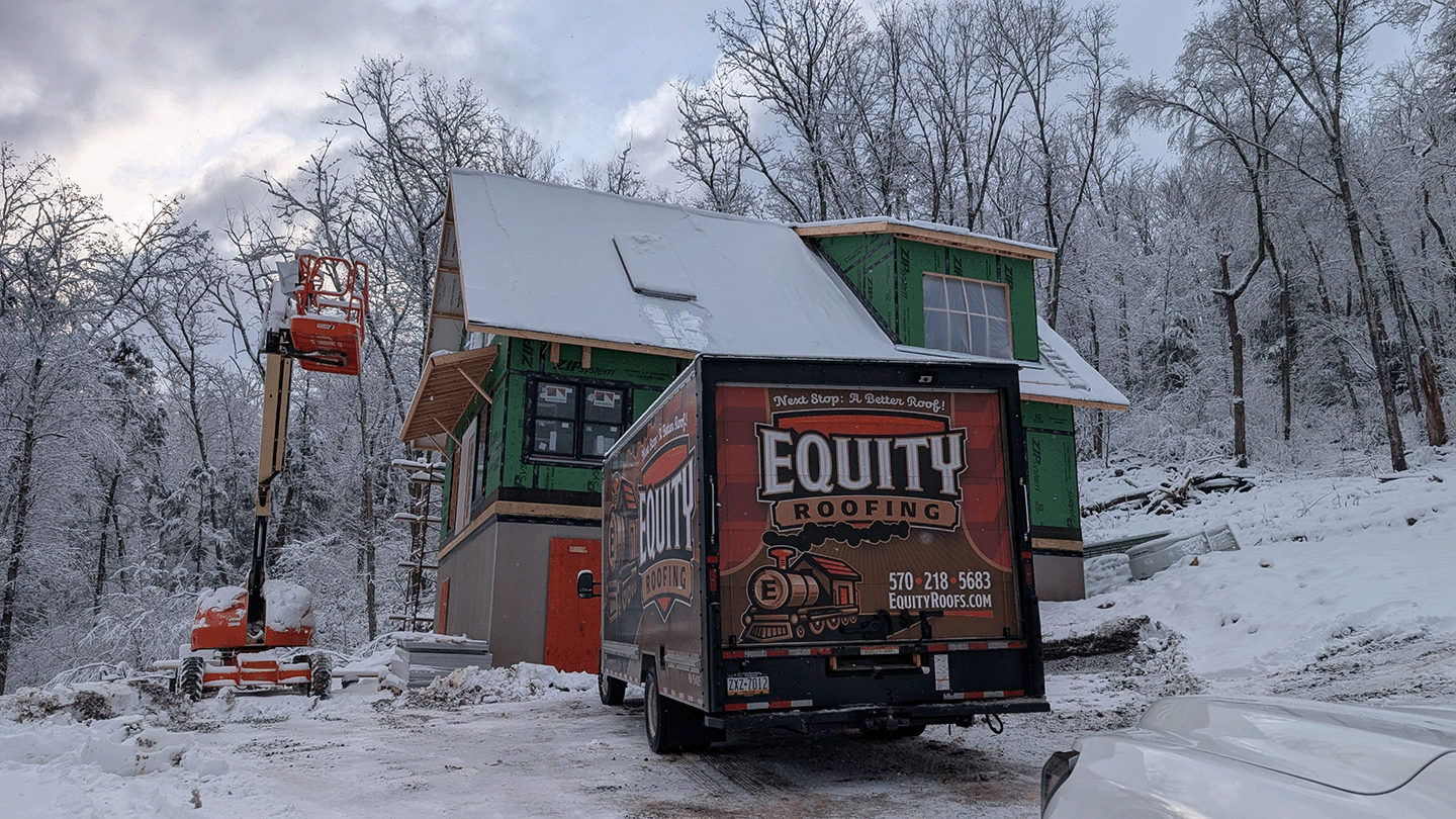 new build with standing seam roof in PA