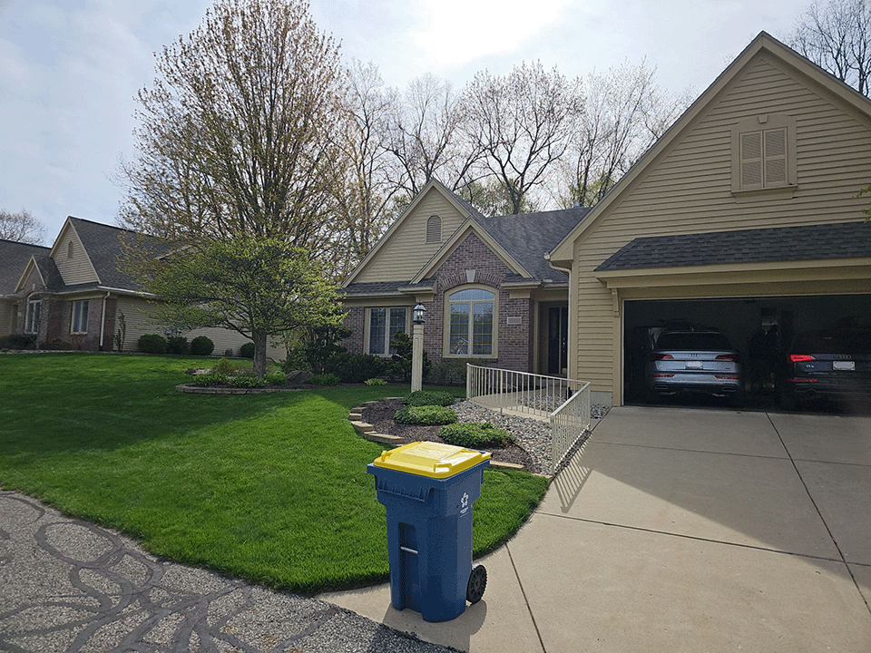 HOA Home in Mishawaka, Indiana with hail damage to roof