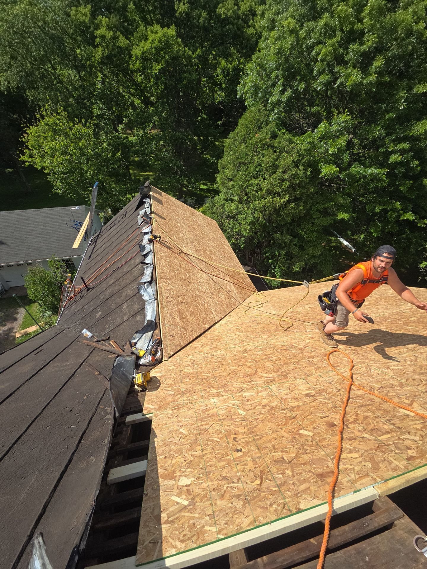replacing a 66+ year old standing seam metal roof in Northumberland PA
