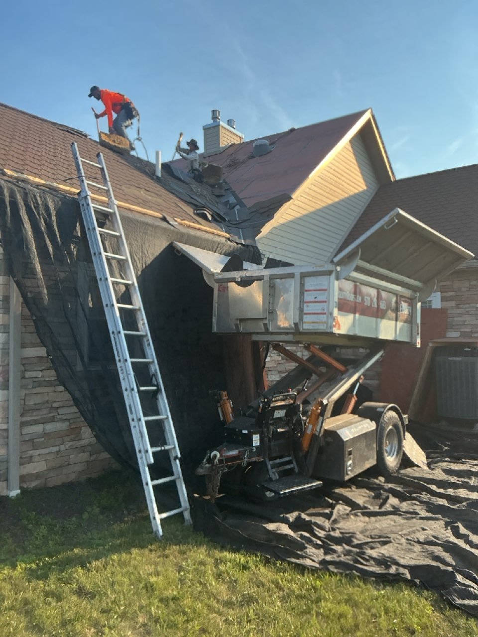 shingle roof tear off with Equipter for clean up in Muncy PA