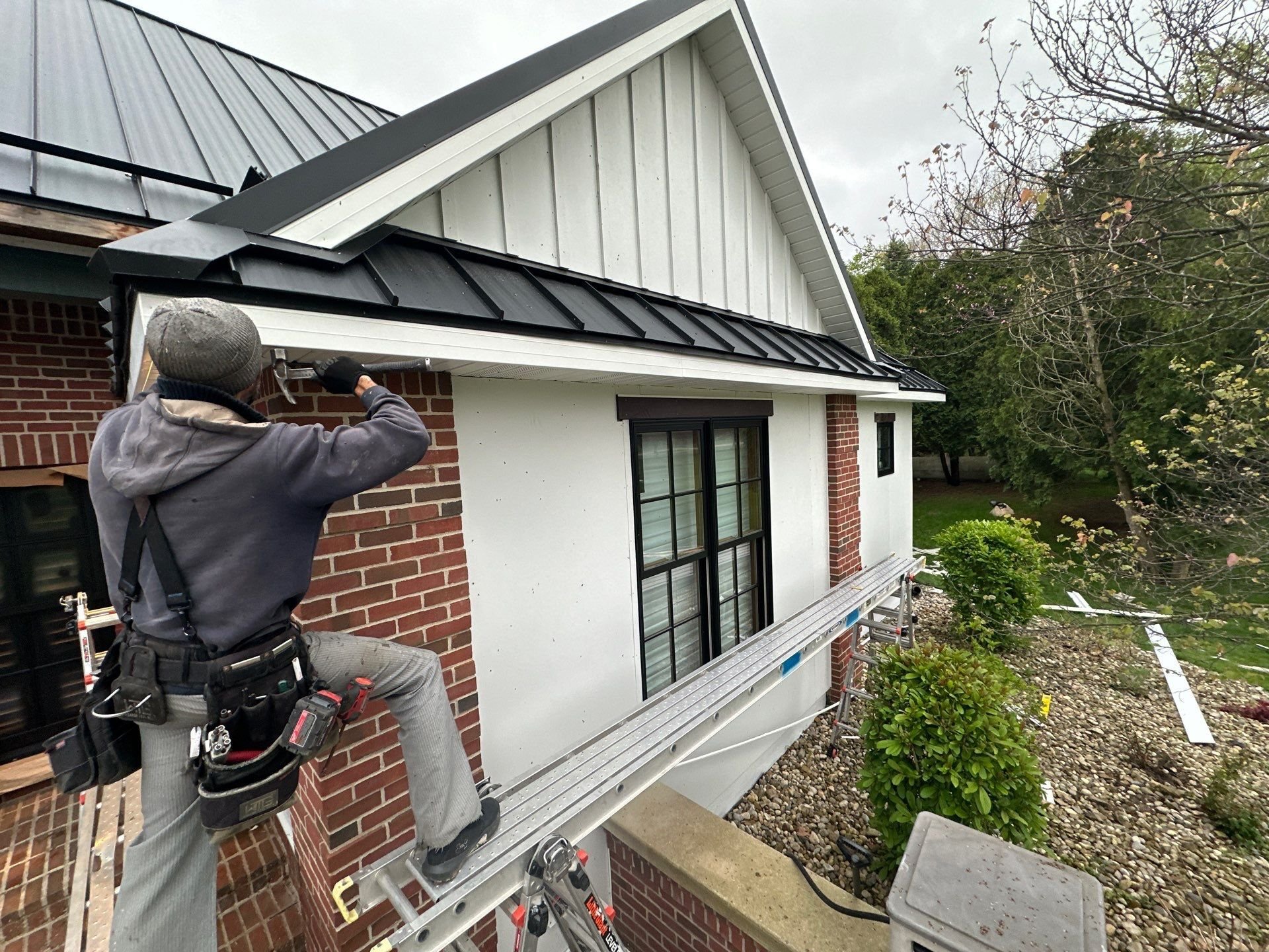 soffit replacement on Michigan home