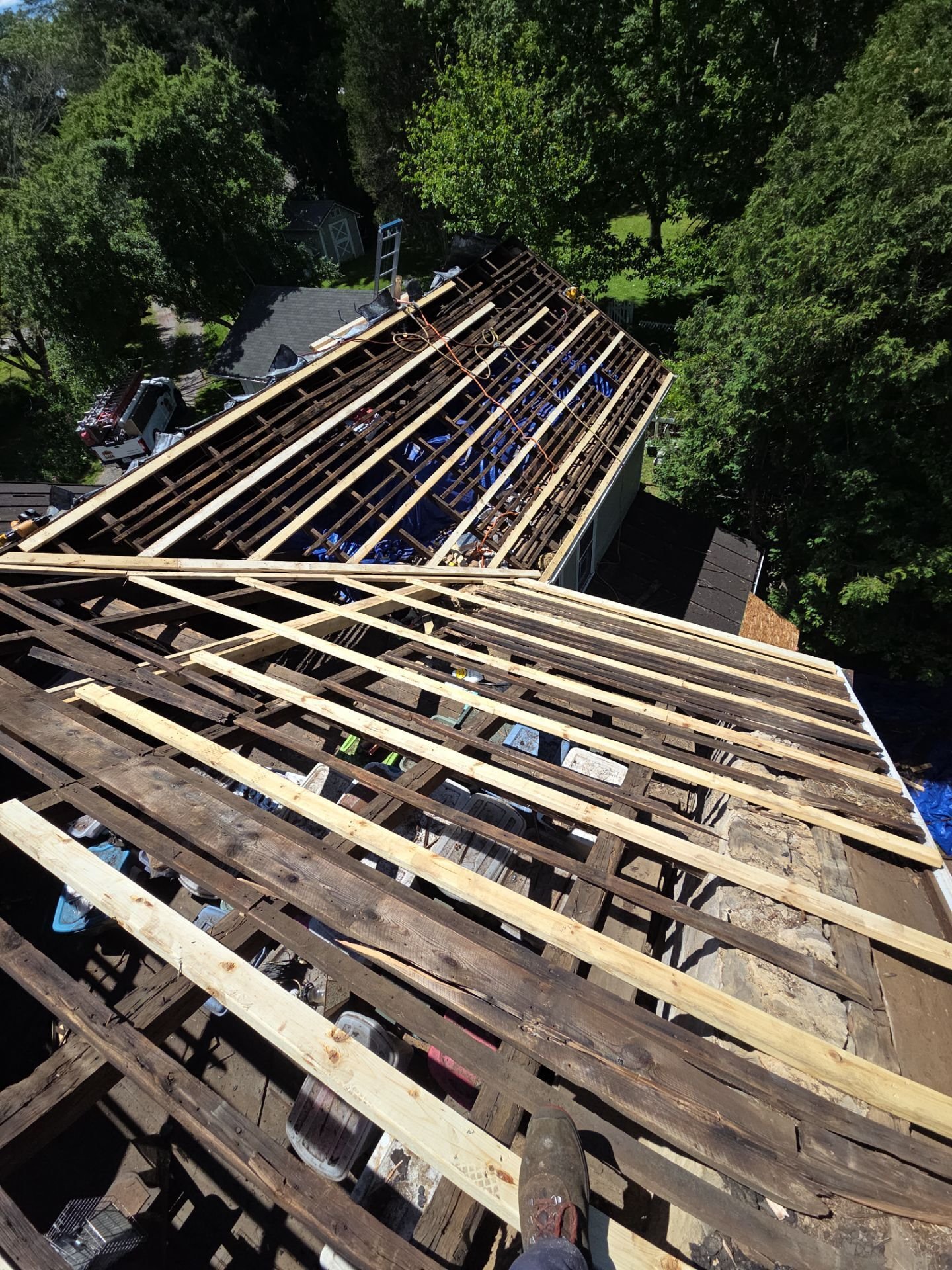 standing seam roof tear off in Northumberland PA (2)