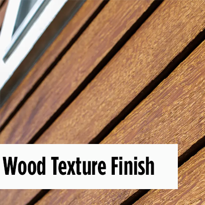 Lap Siding With Wood Texture Finish