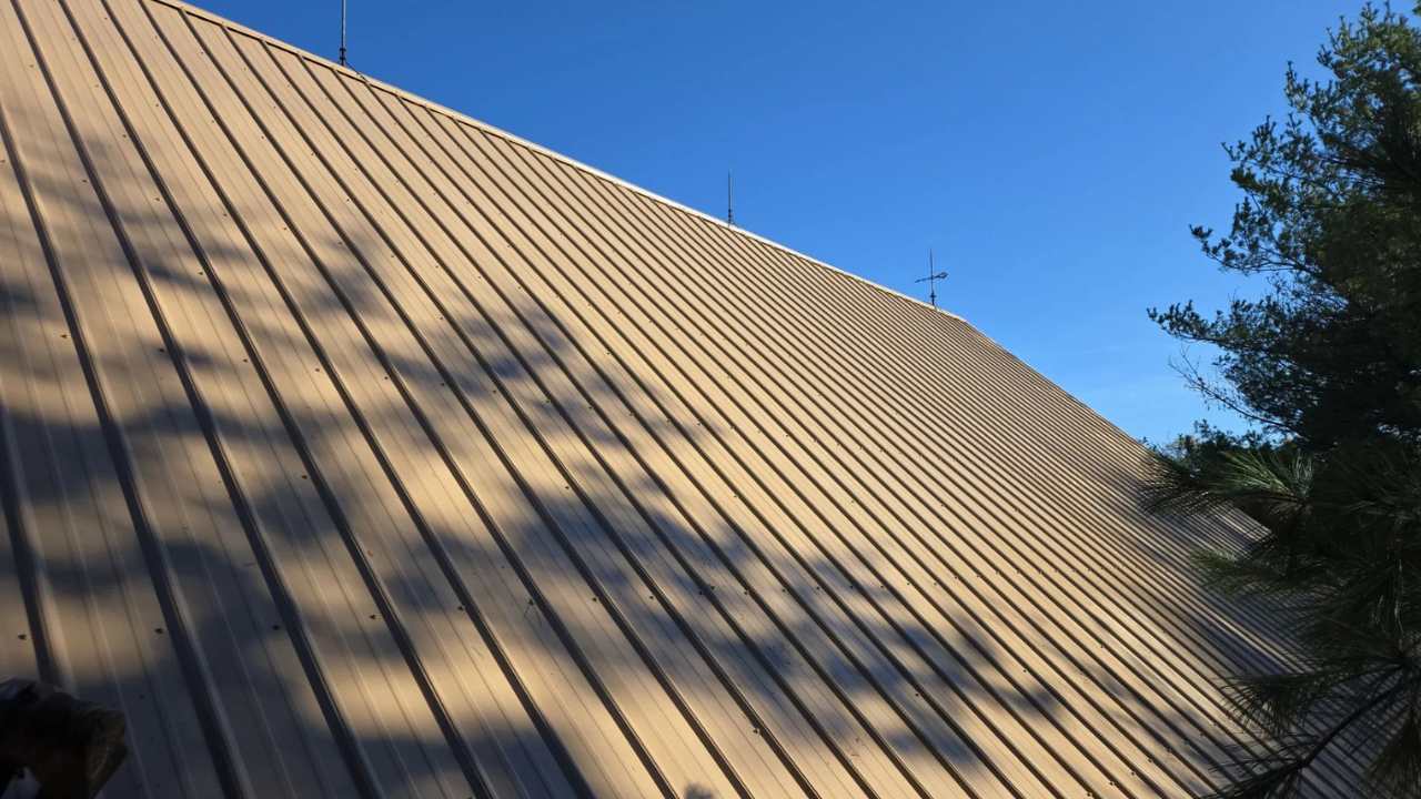 A-Frame Metal Roof Replacement for Residential Barn