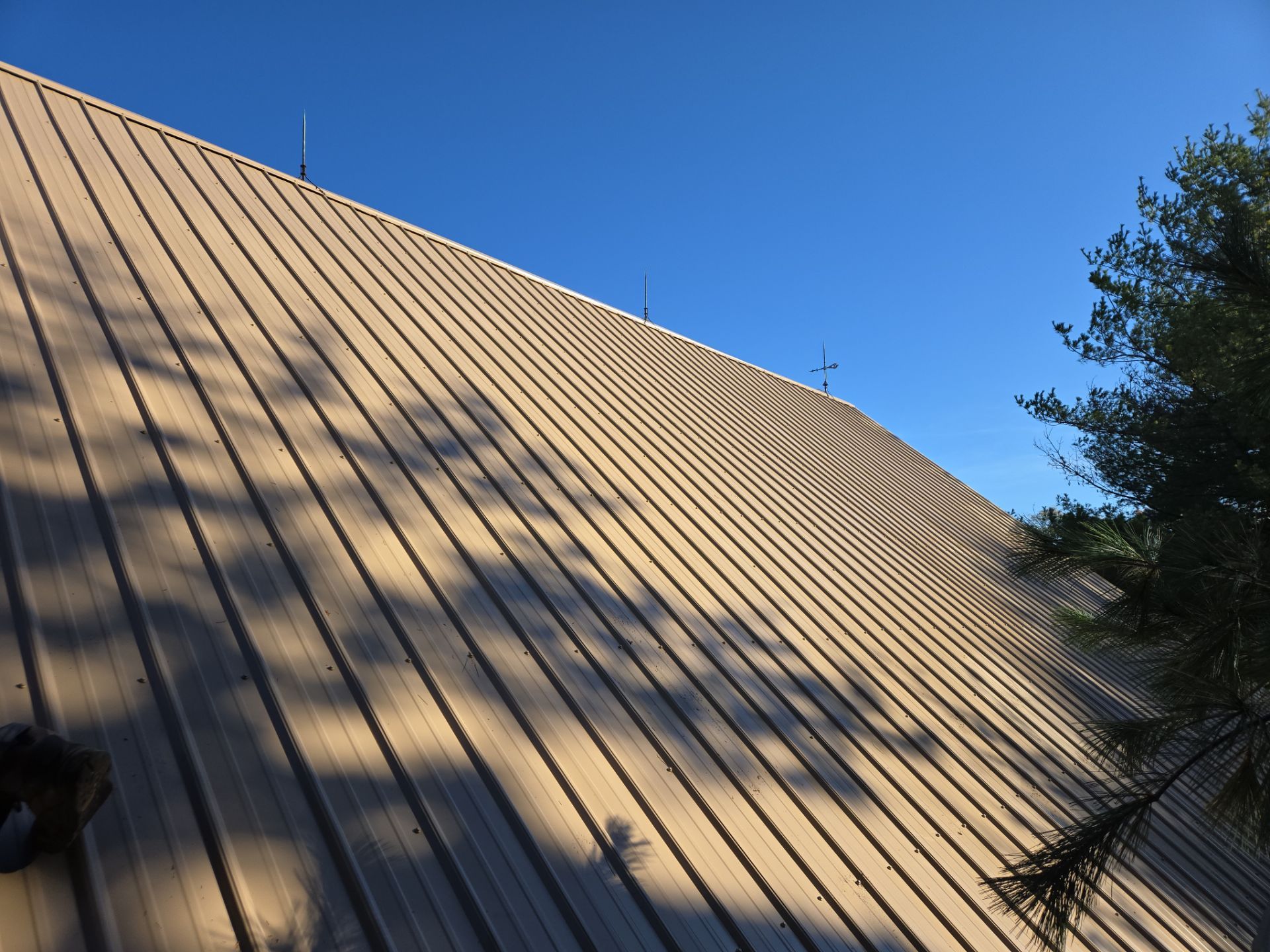 A-Frame Metal Roof Replacement for Residential Barn