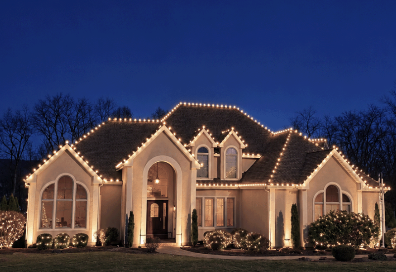 Holiday light installation for Central PA