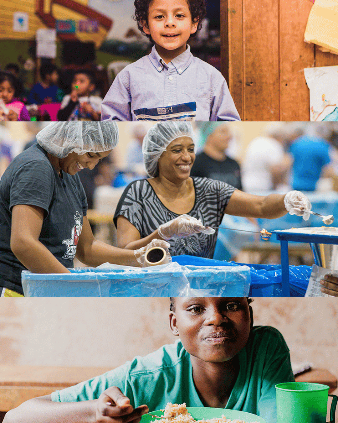Feed My Starving Children volunteering with Equity Roofing